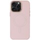 Шкіряний чохол Bonbon Leather Metal Style with MagSafe для Apple iPhone 12 Pro / 12 (6.1") Рожевий / Light pink