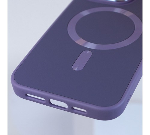 Шкіряний чохол Bonbon Leather Metal Style with MagSafe для Apple iPhone 12 Pro / 12 (6.1") Сірий / Lavender Шкіряний чохол Bonbon Leather Metal Style with MagSafe для Apple iPhone 12 Pro / 12 (6.1") Сірий / Lavender