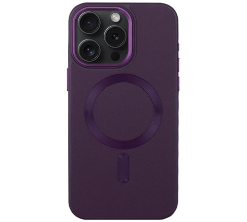 Шкіряний чохол Bonbon Leather Metal Style with MagSafe для Apple iPhone 12 Pro / 12 (6.1") Фіолетовий / Dark Purple Шкіряний чохол Bonbon Leather Metal Style with MagSafe для Apple iPhone 12 Pro / 12 (6.1") Фіолетовий / Dark Purple
