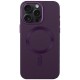 Шкіряний чохол Bonbon Leather Metal Style with MagSafe для Apple iPhone 12 Pro / 12 (6.1") Фіолетовий / Dark Purple