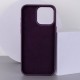 Шкіряний чохол Bonbon Leather Metal Style with MagSafe для Apple iPhone 12 Pro / 12 (6.1") Фіолетовий / Dark Purple