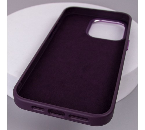 Шкіряний чохол Bonbon Leather Metal Style with MagSafe для Apple iPhone 12 Pro / 12 (6.1") Фіолетовий / Dark Purple Шкіряний чохол Bonbon Leather Metal Style with MagSafe для Apple iPhone 12 Pro / 12 (6.1") Фіолетовий / Dark Purple