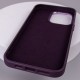 Шкіряний чохол Bonbon Leather Metal Style with MagSafe для Apple iPhone 12 Pro / 12 (6.1") Фіолетовий / Dark Purple