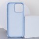 Шкіряний чохол Bonbon Leather Metal Style with MagSafe для Apple iPhone 13 Pro (6.1") Блакитний / Mist blue