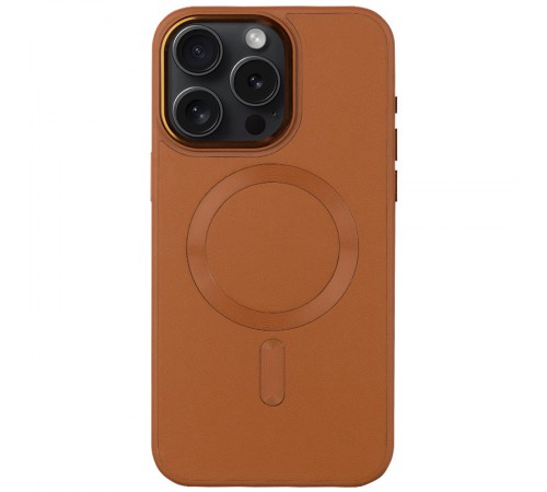 Шкіряний чохол Bonbon Leather Metal Style with MagSafe для Apple iPhone 13 Pro (6.1") Коричневий / Brown Шкіряний чохол Bonbon Leather Metal Style with MagSafe для Apple iPhone 13 Pro (6.1") Коричневий / Brown