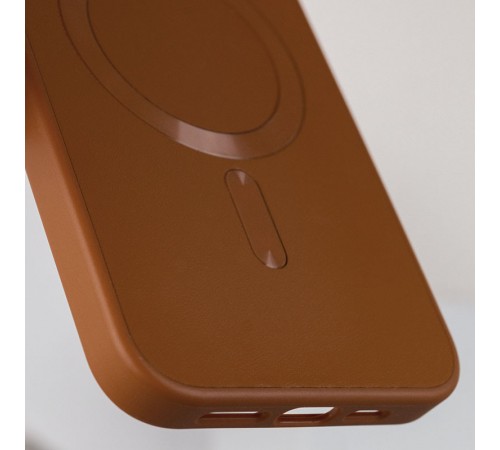 Шкіряний чохол Bonbon Leather Metal Style with MagSafe для Apple iPhone 13 Pro (6.1") Коричневий / Brown Шкіряний чохол Bonbon Leather Metal Style with MagSafe для Apple iPhone 13 Pro (6.1") Коричневий / Brown