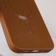 Шкіряний чохол Bonbon Leather Metal Style with MagSafe для Apple iPhone 13 Pro (6.1") Коричневий / Brown