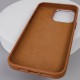 Шкіряний чохол Bonbon Leather Metal Style with MagSafe для Apple iPhone 13 Pro (6.1") Коричневий / Brown