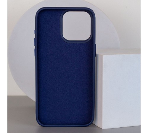 Шкіряний чохол Bonbon Leather Metal Style with MagSafe для Apple iPhone 13 Pro (6.1") Синій / Navy blue Шкіряний чохол Bonbon Leather Metal Style with MagSafe для Apple iPhone 13 Pro (6.1") Синій / Navy blue