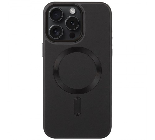 Шкіряний чохол Bonbon Leather Metal Style with MagSafe для Apple iPhone 13 Pro (6.1") Чорний / Black Шкіряний чохол Bonbon Leather Metal Style with MagSafe для Apple iPhone 13 Pro (6.1") Чорний / Black