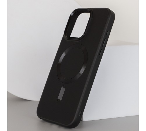 Шкіряний чохол Bonbon Leather Metal Style with MagSafe для Apple iPhone 13 Pro (6.1") Чорний / Black Шкіряний чохол Bonbon Leather Metal Style with MagSafe для Apple iPhone 13 Pro (6.1") Чорний / Black