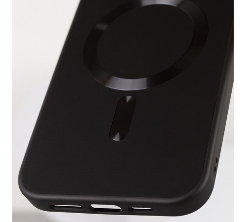 Шкіряний чохол Bonbon Leather Metal Style with MagSafe для Apple iPhone 13 Pro (6.1") Чорний / Black Шкіряний чохол Bonbon Leather Metal Style with MagSafe для Apple iPhone 13 Pro (6.1") Чорний / Black