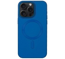 Шкіряний чохол Bonbon Leather Metal Style with MagSafe для Apple iPhone 13 Pro Max (6.7") Синій / Indigo