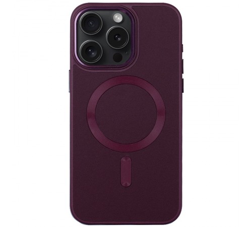 Шкіряний чохол Bonbon Leather Metal Style with MagSafe для Apple iPhone 14 Pro (6.1") Бордовий / Plum Шкіряний чохол Bonbon Leather Metal Style with MagSafe для Apple iPhone 14 Pro (6.1") Бордовий / Plum