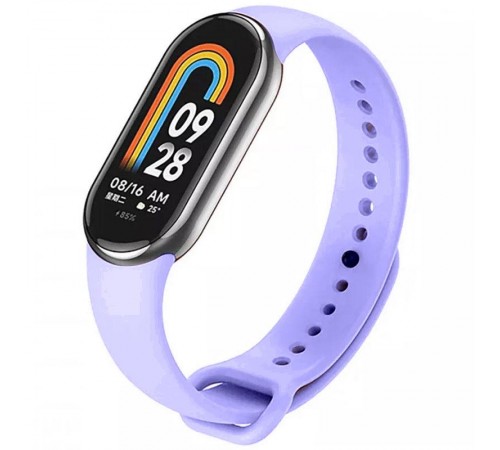 Силіконовий ремінець для Xiaomi Mi Band 8/9/10 Бузковий / Elegant Purple