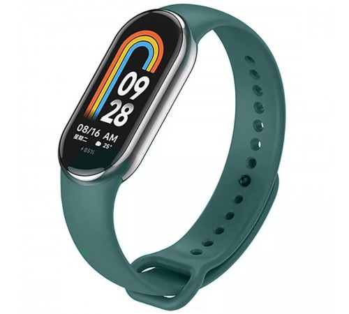 Силіконовий ремінець для Xiaomi Mi Band 8/9 Зелений / Pine green Силіконовий ремінець для Xiaomi Mi Band 8/9 Зелений / Pine green