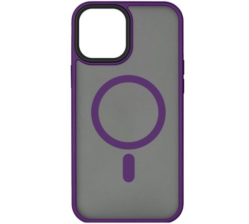 TPU+PC чохол Metal Buttons with MagSafe для Apple iPhone 15 Plus (6.7") Темно-Фіолетовий TPU+PC чохол Metal Buttons with MagSafe для Apple iPhone 15 Plus (6.7") Темно-Фіолетовий
