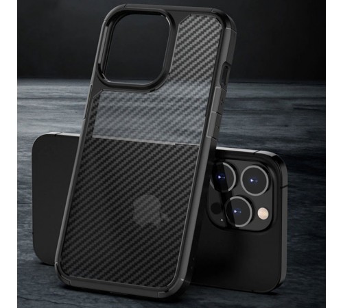 Чохол TPU+PC Line для Apple iPhone 15 Pro (6.1") Black Чохол TPU+PC Line для Apple iPhone 15 Pro (6.1") Black
