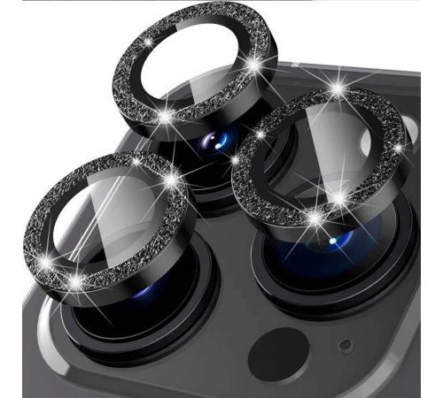 Захисне скло Metal Sparkles на камеру (у упак.) для Apple iPhone 15 Pro (6.1") /15 Pro Max (6.7") Чорний / Midnight Захисне скло Metal Sparkles на камеру (у упак.) для Apple iPhone 15 Pro (6.1") /15 Pro Max (6.7") Чорний / Midnight