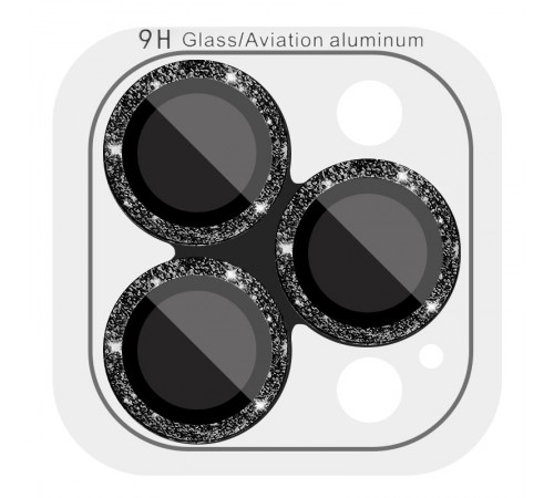 Захисне скло Metal Sparkles на камеру (у упак.) для Apple iPhone 15 Pro (6.1") /15 Pro Max (6.7") Чорний / Midnight Захисне скло Metal Sparkles на камеру (у упак.) для Apple iPhone 15 Pro (6.1") /15 Pro Max (6.7") Чорний / Midnight