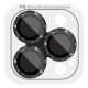 Захисне скло Metal Sparkles на камеру (у упак.) для Apple iPhone 15 Pro (6.1") /15 Pro Max (6.7") Чорний / Midnight