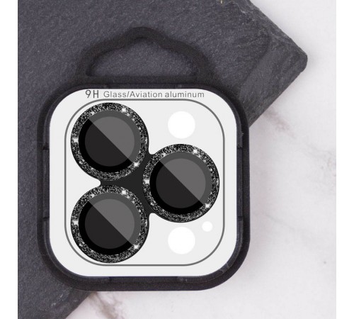 Захисне скло Metal Sparkles на камеру (у упак.) для Apple iPhone 15 Pro (6.1") /15 Pro Max (6.7") Чорний / Midnight Захисне скло Metal Sparkles на камеру (у упак.) для Apple iPhone 15 Pro (6.1") /15 Pro Max (6.7") Чорний / Midnight