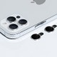Захисне скло Metal Sparkles на камеру (у упак.) для Apple iPhone 15 Pro (6.1") /15 Pro Max (6.7") Срібний / Silver