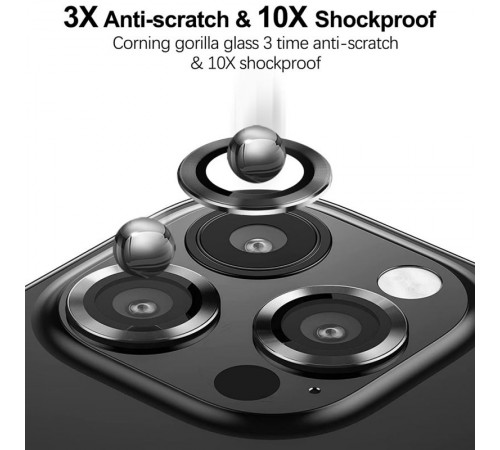 Захисне скло Metal Classic на камеру (у упак.) для Apple iPhone 15 Pro (6.1") / 15 Pro Max (6.7") Чорний / Black Захисне скло Metal Classic на камеру (у упак.) для Apple iPhone 15 Pro (6.1") / 15 Pro Max (6.7") Чорний / Black