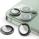 Захисне скло Metal Classic на камеру (у упак.) для Apple iPhone 15 Pro (6.1") / 15 Pro Max (6.7") Зелений / Dark green