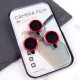 Захисне скло Metal Classic на камеру (у упак.) для Apple iPhone 15 Pro (6.1") / 15 Pro Max (6.7") Червоний / Red