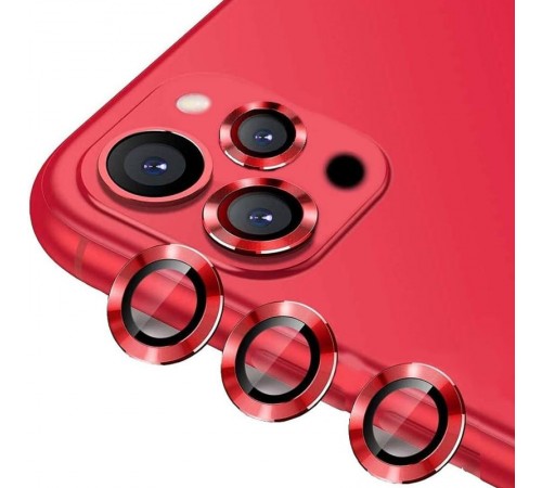 Захисне скло Metal Classic на камеру (у упак.) для Apple iPhone 15 Pro (6.1") / 15 Pro Max (6.7") Червоний / Red Захисне скло Metal Classic на камеру (у упак.) для Apple iPhone 15 Pro (6.1") / 15 Pro Max (6.7") Червоний / Red