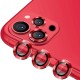 Захисне скло Metal Classic на камеру (у упак.) для Apple iPhone 15 Pro (6.1") / 15 Pro Max (6.7") Червоний / Red