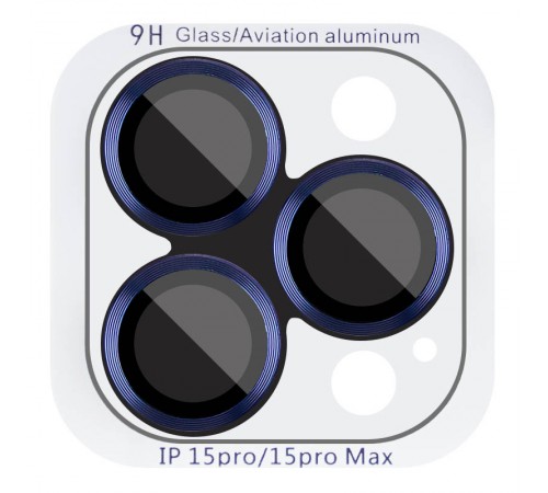 Захисне скло Metal Classic на камеру (у упак.) для Apple iPhone 15 Pro (6.1") / 15 Pro Max (6.7") Синій / Sea Blue Захисне скло Metal Classic на камеру (у упак.) для Apple iPhone 15 Pro (6.1") / 15 Pro Max (6.7") Синій / Sea Blue