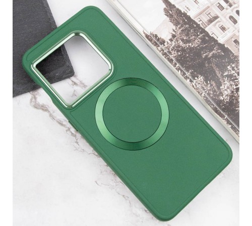 TPU чохол Bonbon Metal Style with MagSafe для OnePlus 10 Pro Зелений / Army Green TPU чохол Bonbon Metal Style with MagSafe для OnePlus 10 Pro Зелений / Army Green