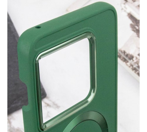 TPU чохол Bonbon Metal Style with MagSafe для OnePlus 10 Pro Зелений / Army Green TPU чохол Bonbon Metal Style with MagSafe для OnePlus 10 Pro Зелений / Army Green