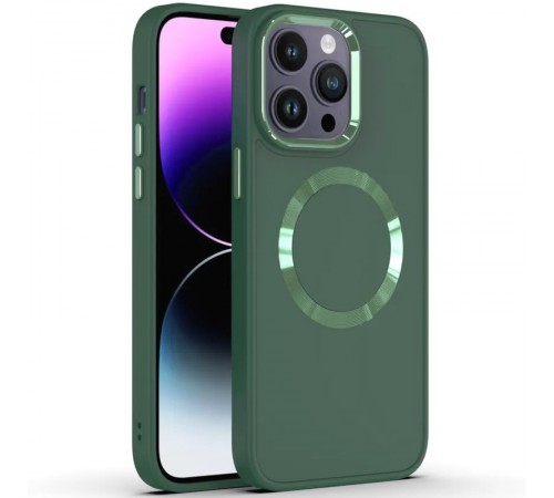 TPU чохол Bonbon Metal Style with MagSafe для OnePlus 10 Pro Зелений / Pine green TPU чохол Bonbon Metal Style with MagSafe для OnePlus 10 Pro Зелений / Pine green