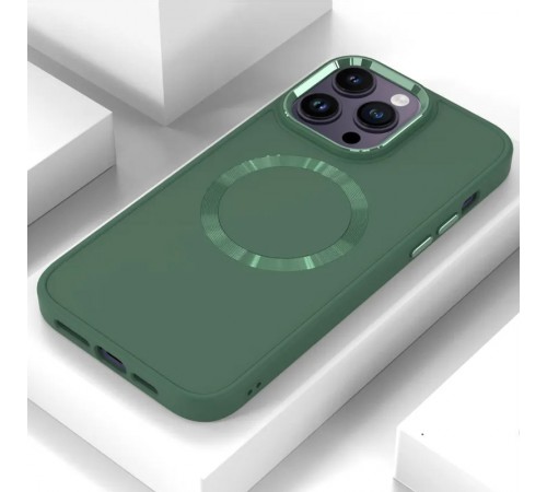 TPU чохол Bonbon Metal Style with MagSafe для OnePlus 10 Pro Зелений / Pine green TPU чохол Bonbon Metal Style with MagSafe для OnePlus 10 Pro Зелений / Pine green