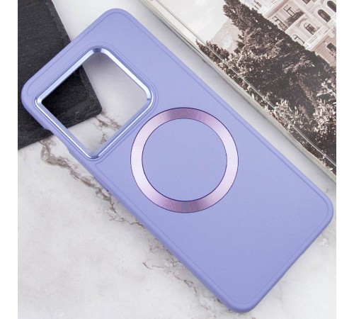 TPU чохол Bonbon Metal Style with MagSafe для OnePlus 10 Pro Бузковий / Dasheen