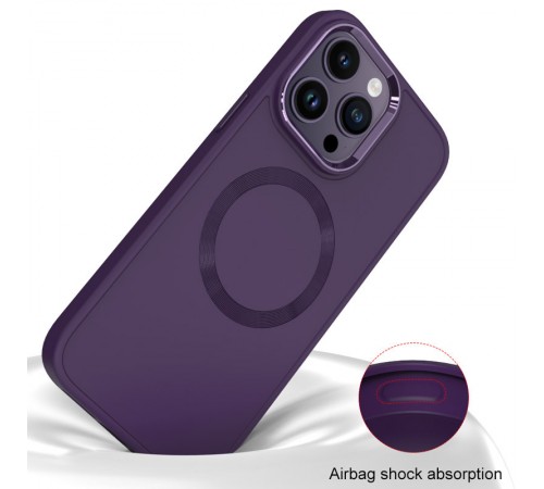 TPU чохол Bonbon Metal Style with MagSafe для OnePlus 10 Pro Фіолетовий / Dark Purple TPU чохол Bonbon Metal Style with MagSafe для OnePlus 10 Pro Фіолетовий / Dark Purple
