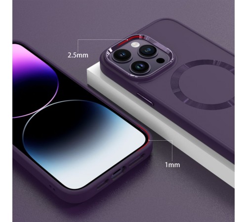 TPU чохол Bonbon Metal Style with MagSafe для OnePlus 10 Pro Фіолетовий / Dark Purple TPU чохол Bonbon Metal Style with MagSafe для OnePlus 10 Pro Фіолетовий / Dark Purple