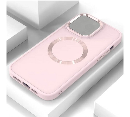 TPU чохол Bonbon Metal Style with MagSafe для OnePlus 9 Рожевий / Light Pink TPU чохол Bonbon Metal Style with MagSafe для OnePlus 9 Рожевий / Light Pink