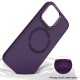 TPU чохол Bonbon Metal Style with MagSafe для OnePlus 9 Фіолетовий / Dark Purple