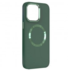TPU чохол Bonbon Metal Style with MagSafe для OnePlus 9 Pro Зелений / Pine green