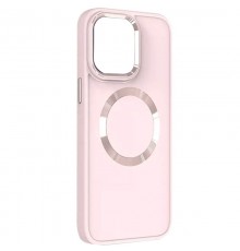 TPU чохол Bonbon Metal Style with MagSafe для OnePlus 9 Pro Рожевий / Light Pink