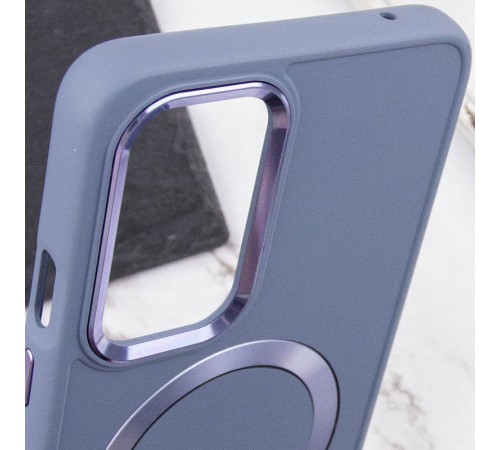 TPU чохол Bonbon Metal Style with MagSafe для OnePlus 9 Pro Сірий / Lavender TPU чохол Bonbon Metal Style with MagSafe для OnePlus 9 Pro Сірий / Lavender