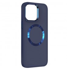 TPU чохол Bonbon Metal Style with MagSafe для OnePlus 9 Pro Синій / Cosmos Blue
