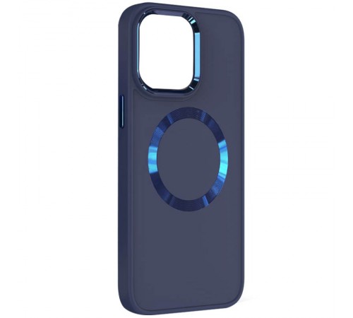 TPU чохол Bonbon Metal Style with MagSafe для OnePlus 9 Pro Синій / Cosmos Blue