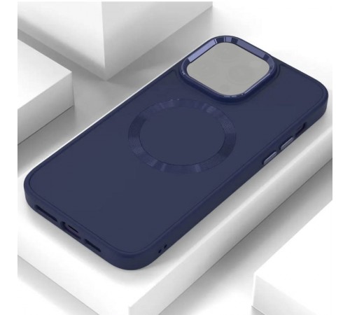 TPU чохол Bonbon Metal Style with MagSafe для OnePlus 9 Pro Синій / Cosmos Blue