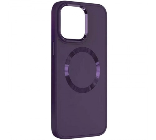 TPU чохол Bonbon Metal Style with MagSafe для OnePlus 9 Pro Фіолетовий / Dark Purple TPU чохол Bonbon Metal Style with MagSafe для OnePlus 9 Pro Фіолетовий / Dark Purple