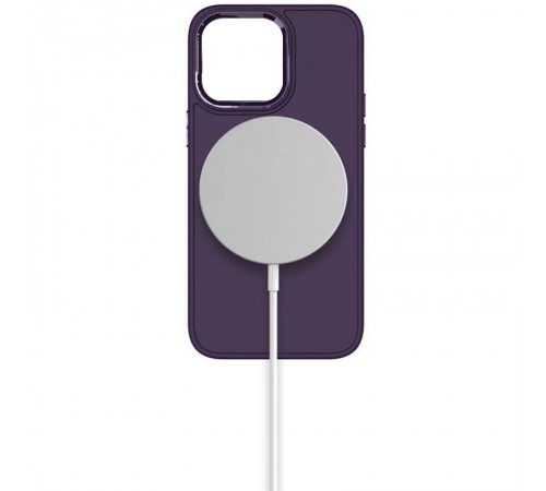 TPU чохол Bonbon Metal Style with MagSafe для OnePlus 9 Pro Фіолетовий / Dark Purple TPU чохол Bonbon Metal Style with MagSafe для OnePlus 9 Pro Фіолетовий / Dark Purple